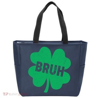 Funny St Patricks Day Bruh Lucky Shamrock Clover Tote Bag