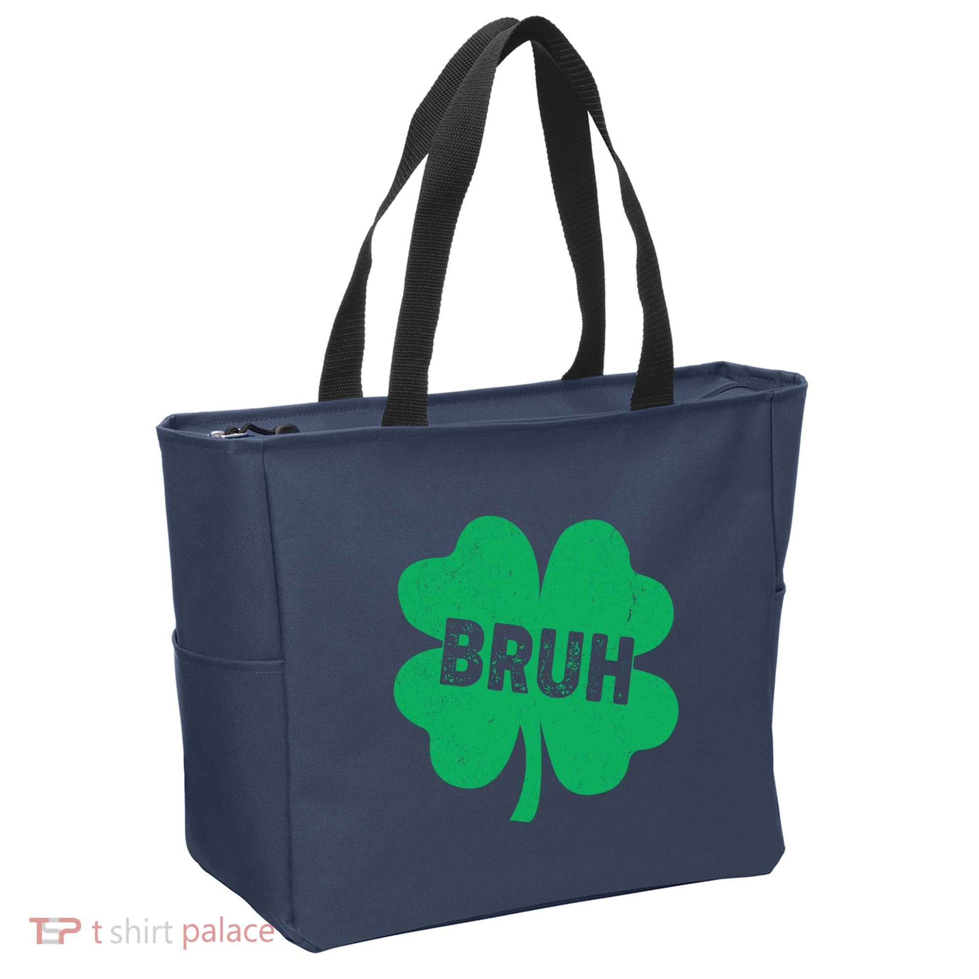 Funny St Patricks Day Bruh Lucky Shamrock Clover Tote Bag