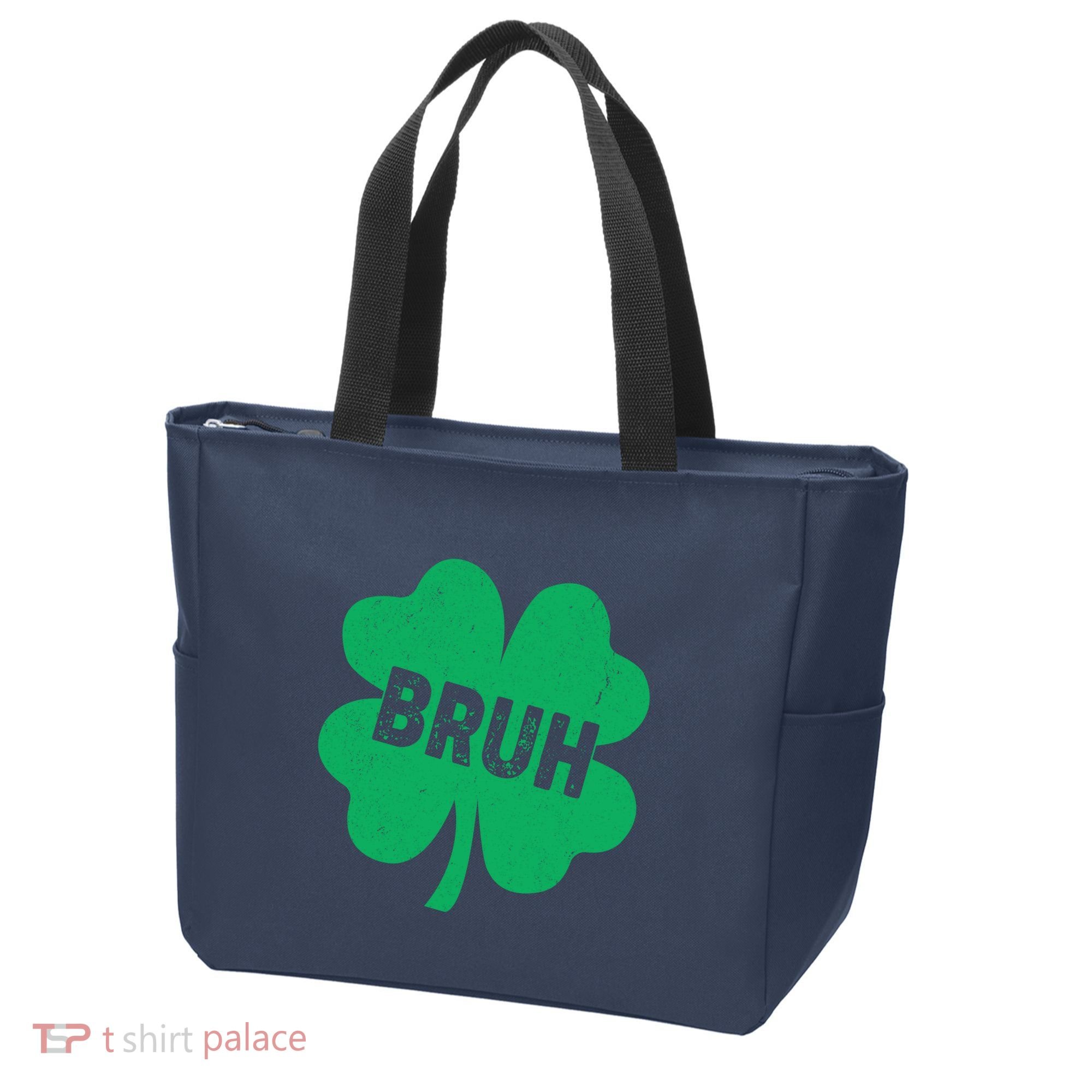 Funny St Patricks Day Bruh Lucky Shamrock Clover Tote Bag