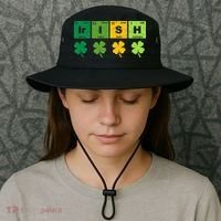 Funny St Patricks Day Science Teacher Irish Chemistry Bucket Hat thumb 3