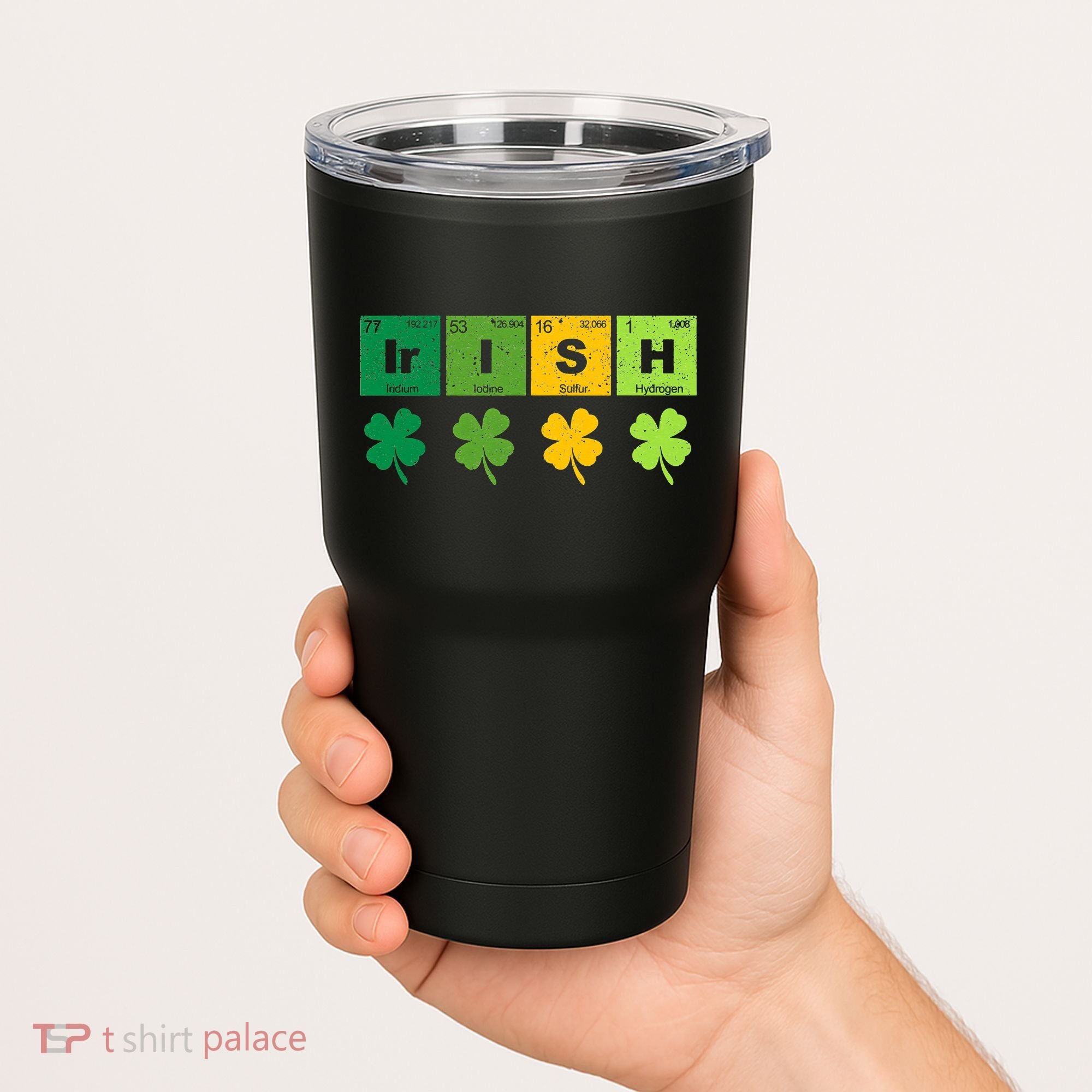 Funny St Patricks Day Science Teacher Irish Chemistry Tumbler