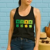 Funny St Patricks Day Science Teacher Irish Chemistry Women's Tank Top thumb 2