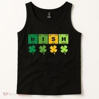 Funny St Patricks Day Science Teacher Irish Chemistry Tank Top thumb 2