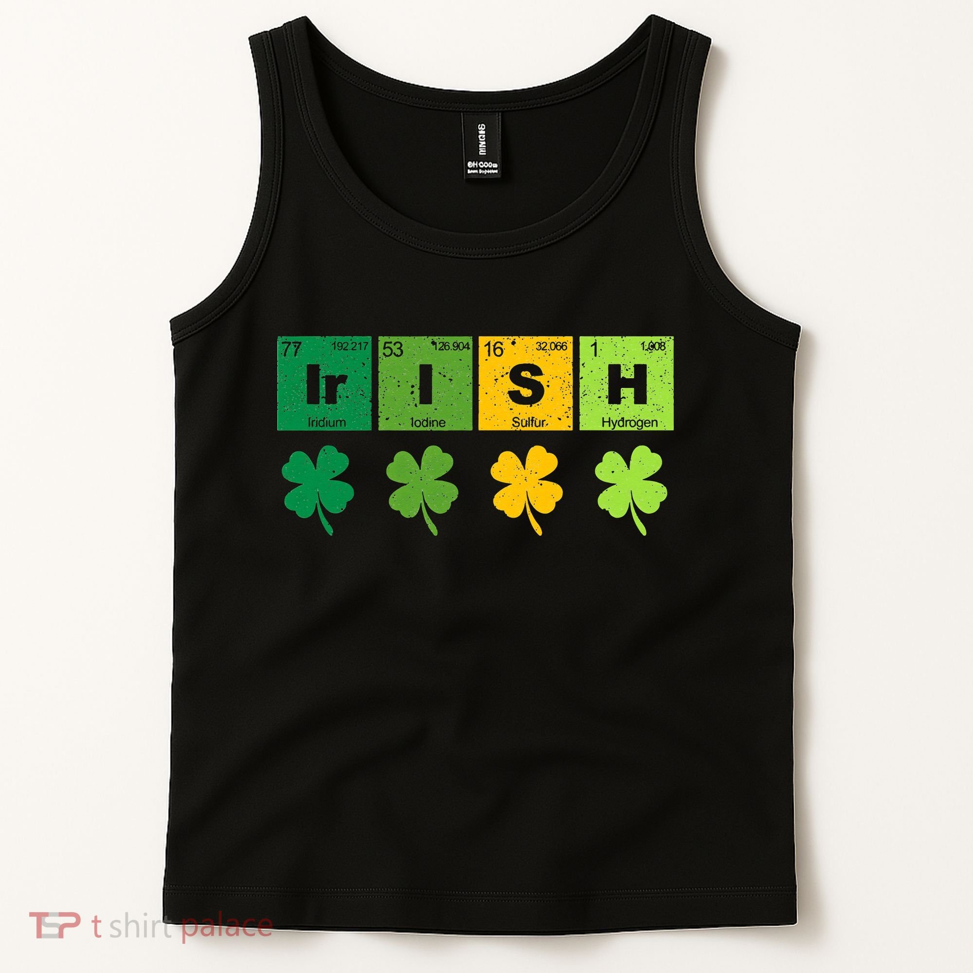 Funny St Patricks Day Science Teacher Irish Chemistry Tank Top