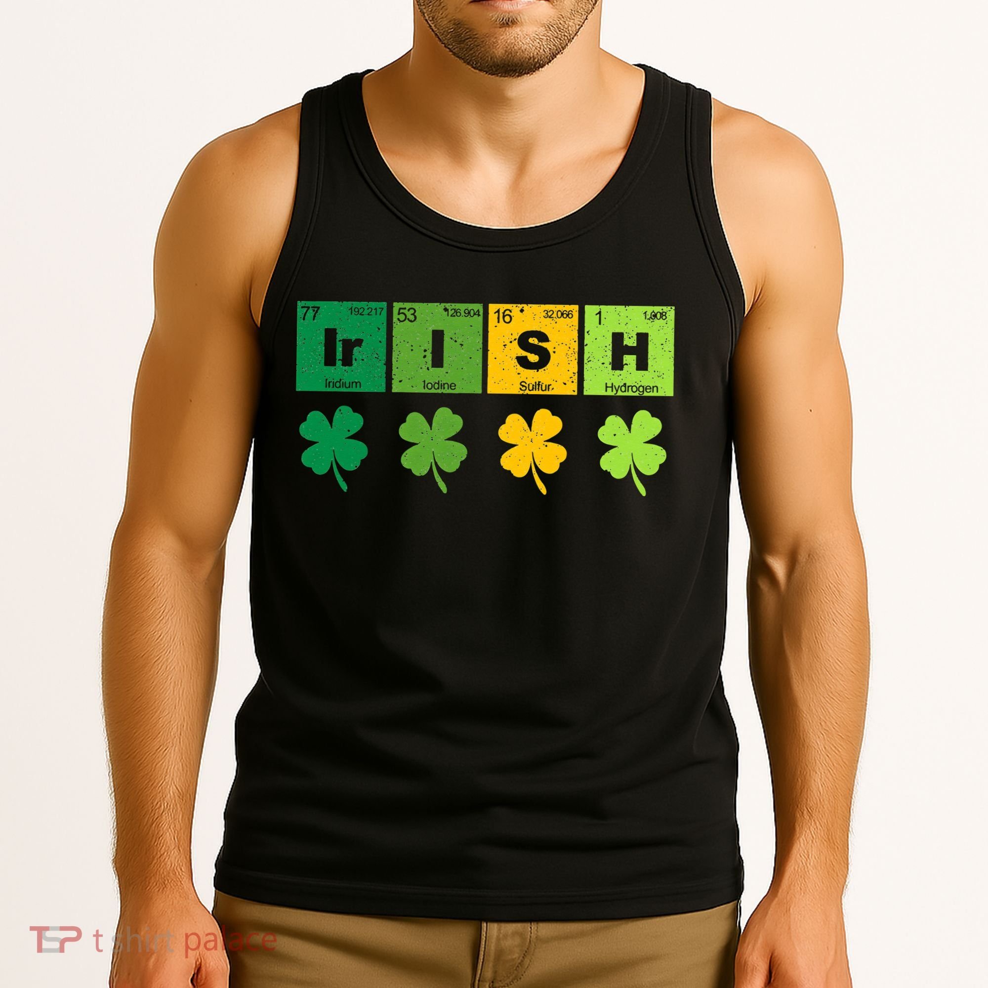 Funny St Patricks Day Science Teacher Irish Chemistry Tank Top