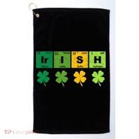 Funny St Patricks Day Science Teacher Irish Chemistry Golf Towel thumb 0
