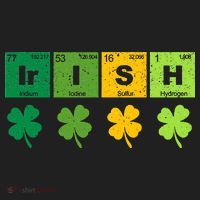 Funny St Patricks Day Science Teacher Irish Chemistry Golf Towel thumb 3