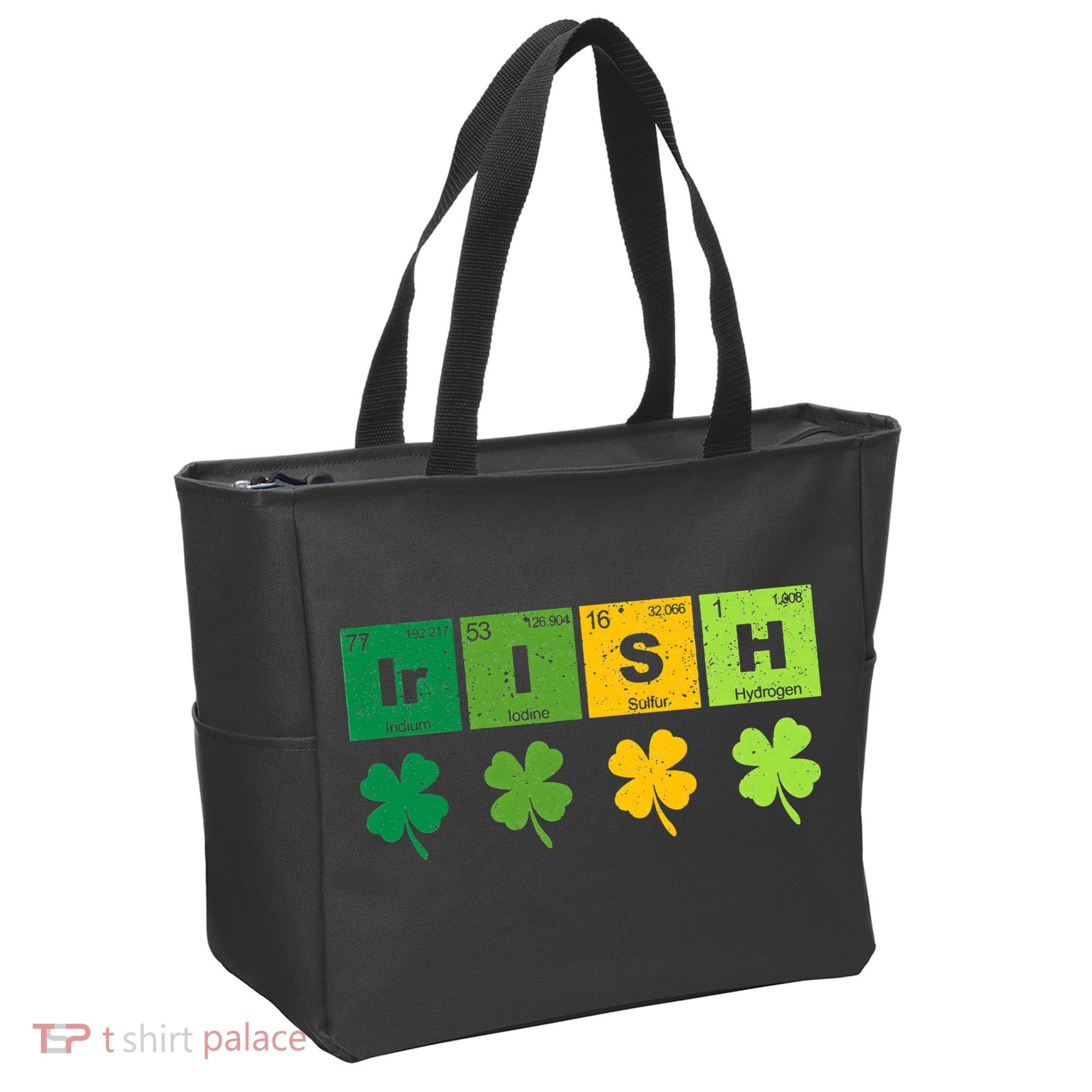 Funny St Patricks Day Science Teacher Irish Chemistry Tote Bag