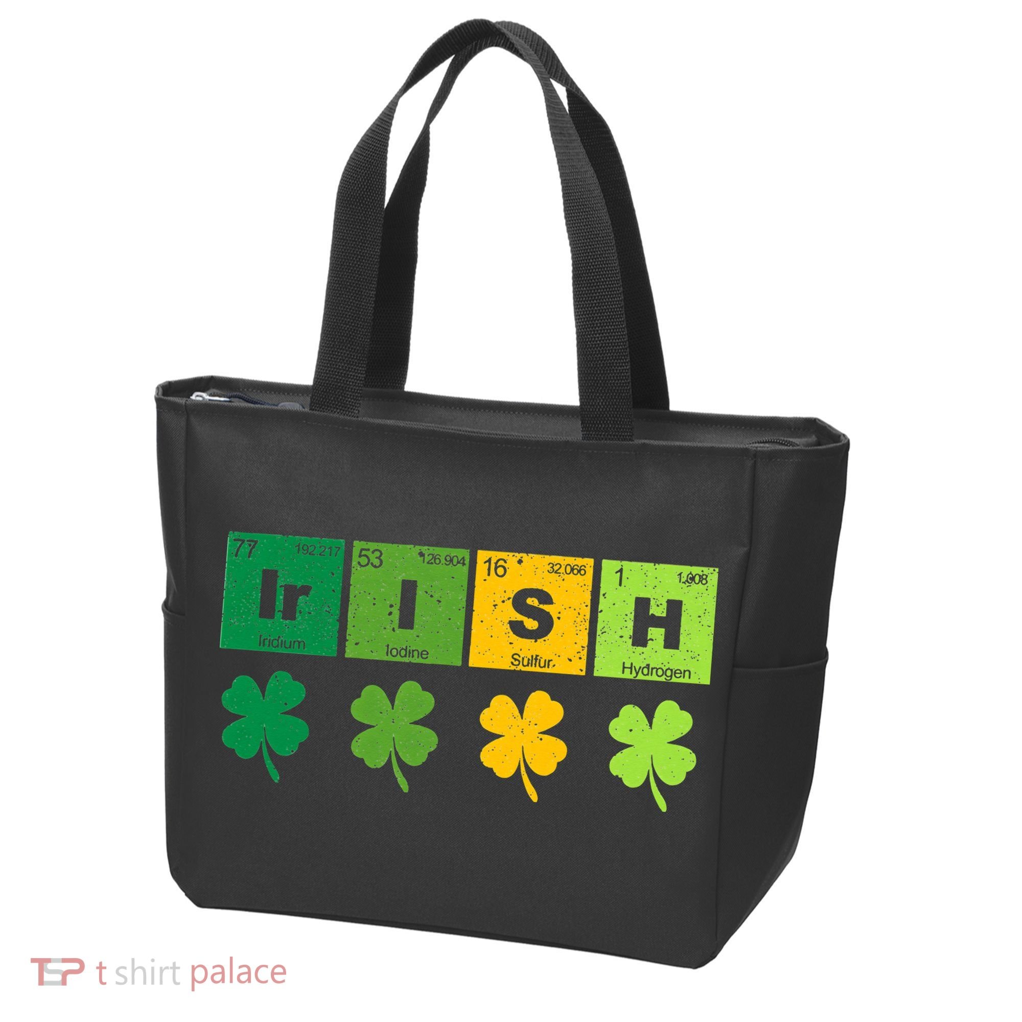 Funny St Patricks Day Science Teacher Irish Chemistry Tote Bag