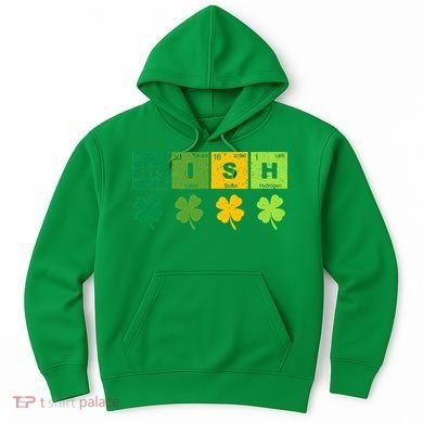 Funny St Patricks Day Science Teacher Irish Chemistry Hoodie