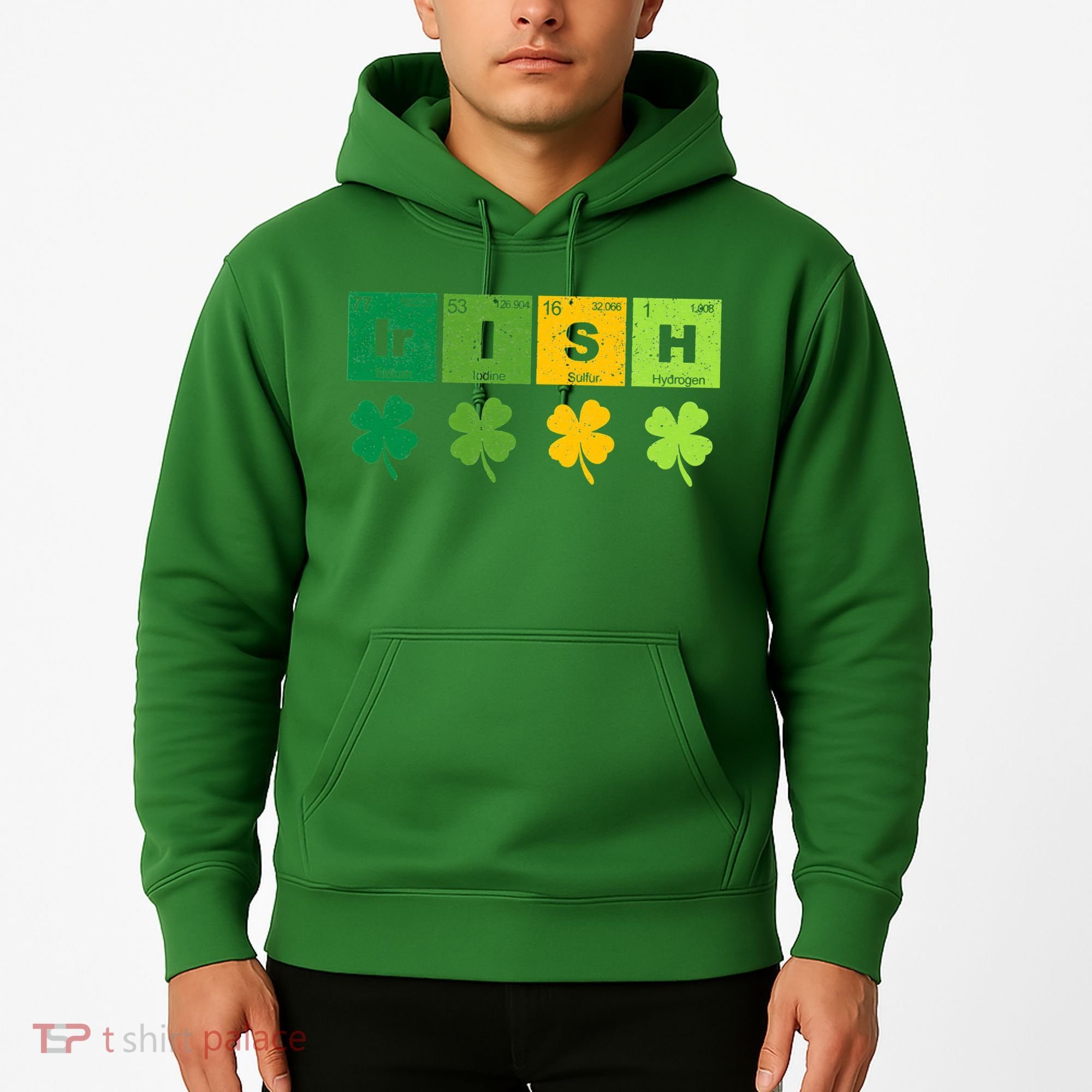 Funny St Patricks Day Science Teacher Irish Chemistry Hoodie