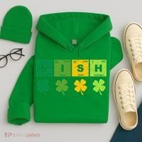 Funny St Patricks Day Science Teacher Irish Chemistry Hoodie thumb 4