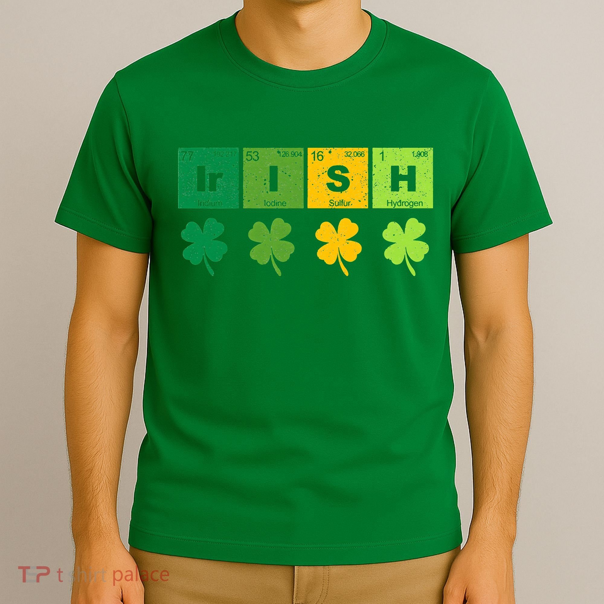 Funny St Patricks Day Science Teacher Irish Chemistry T-Shirt