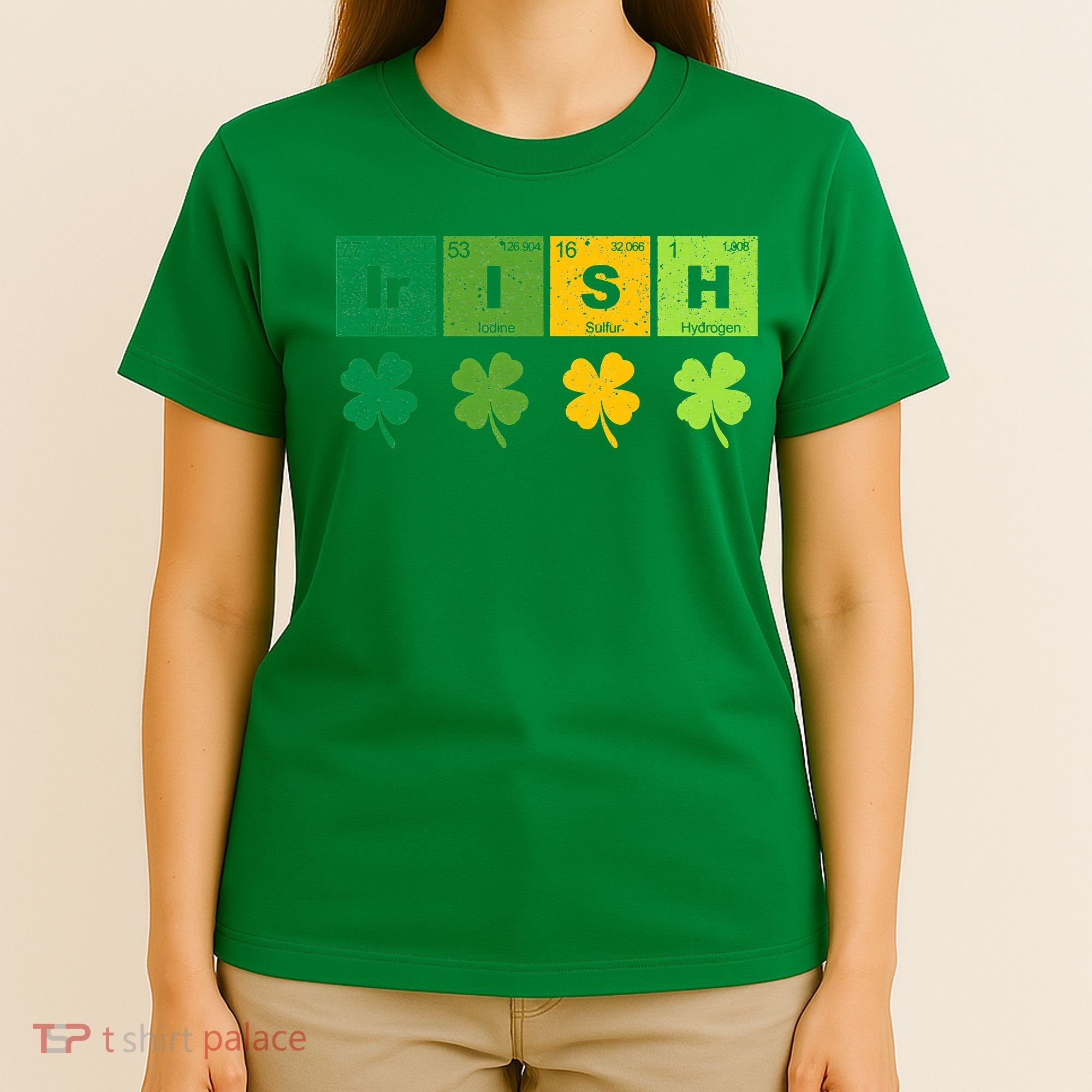 Funny St Patricks Day Science Teacher Irish Chemistry T-Shirt