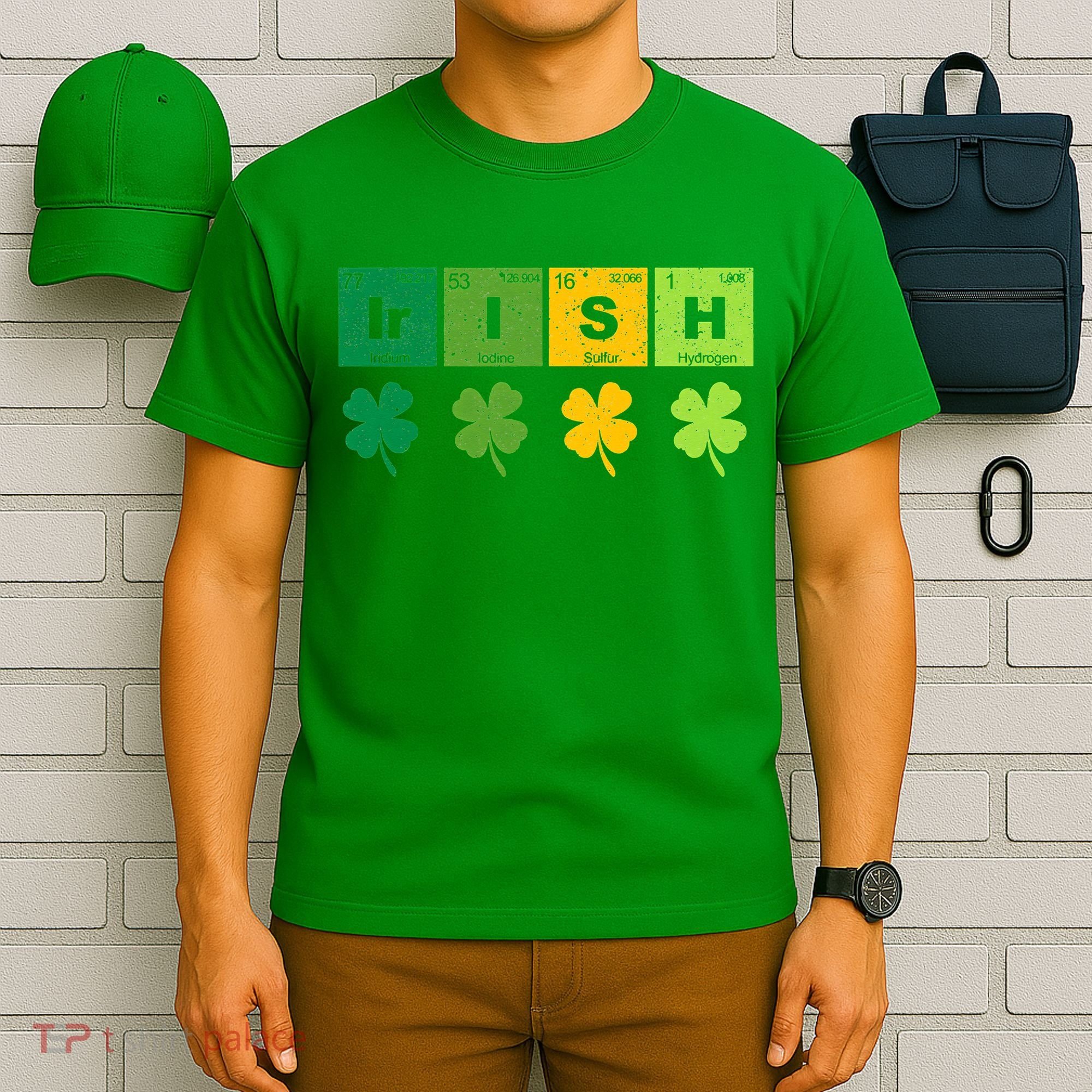 Funny St Patricks Day Science Teacher Irish Chemistry T-Shirt