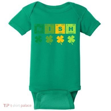 Funny St Patricks Day Science Teacher Irish Chemistry Baby Bodysuit