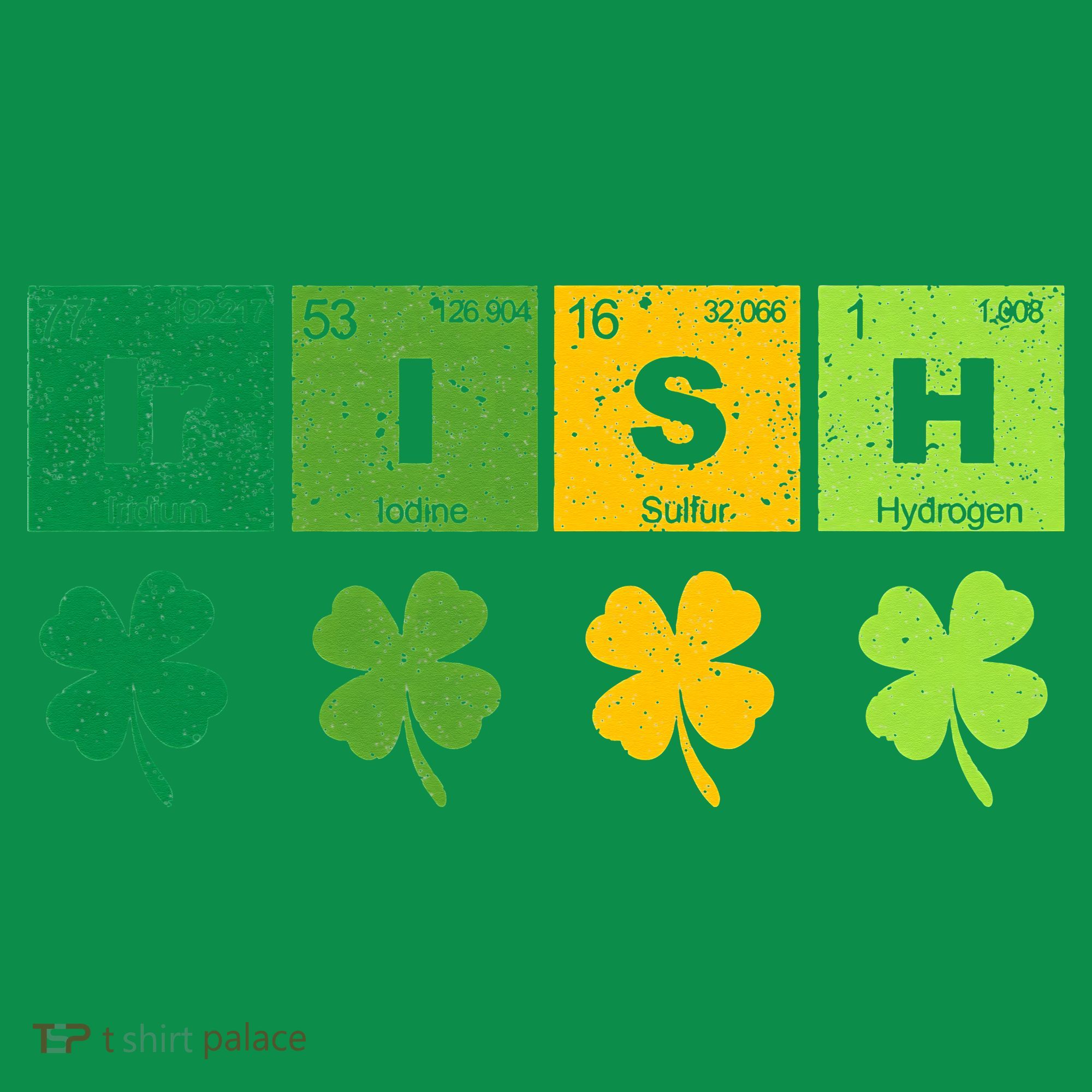 Funny St Patricks Day Science Teacher Irish Chemistry Women's T-Shirt