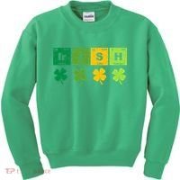 Funny St Patricks Day Science Teacher Irish Chemistry Kids Sweatshirt thumb 0