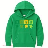 Funny St Patricks Day Science Teacher Irish Chemistry Kids Hoodie thumb 0