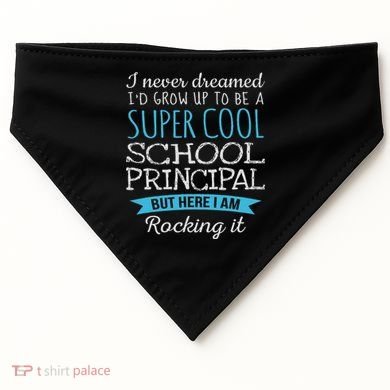 Funny School Principal Appreciation Gifts USA-Made Doggie Bandana