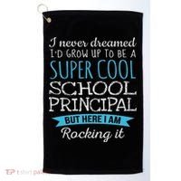 Funny School Principal Appreciation Gifts Golf Towel thumb 0
