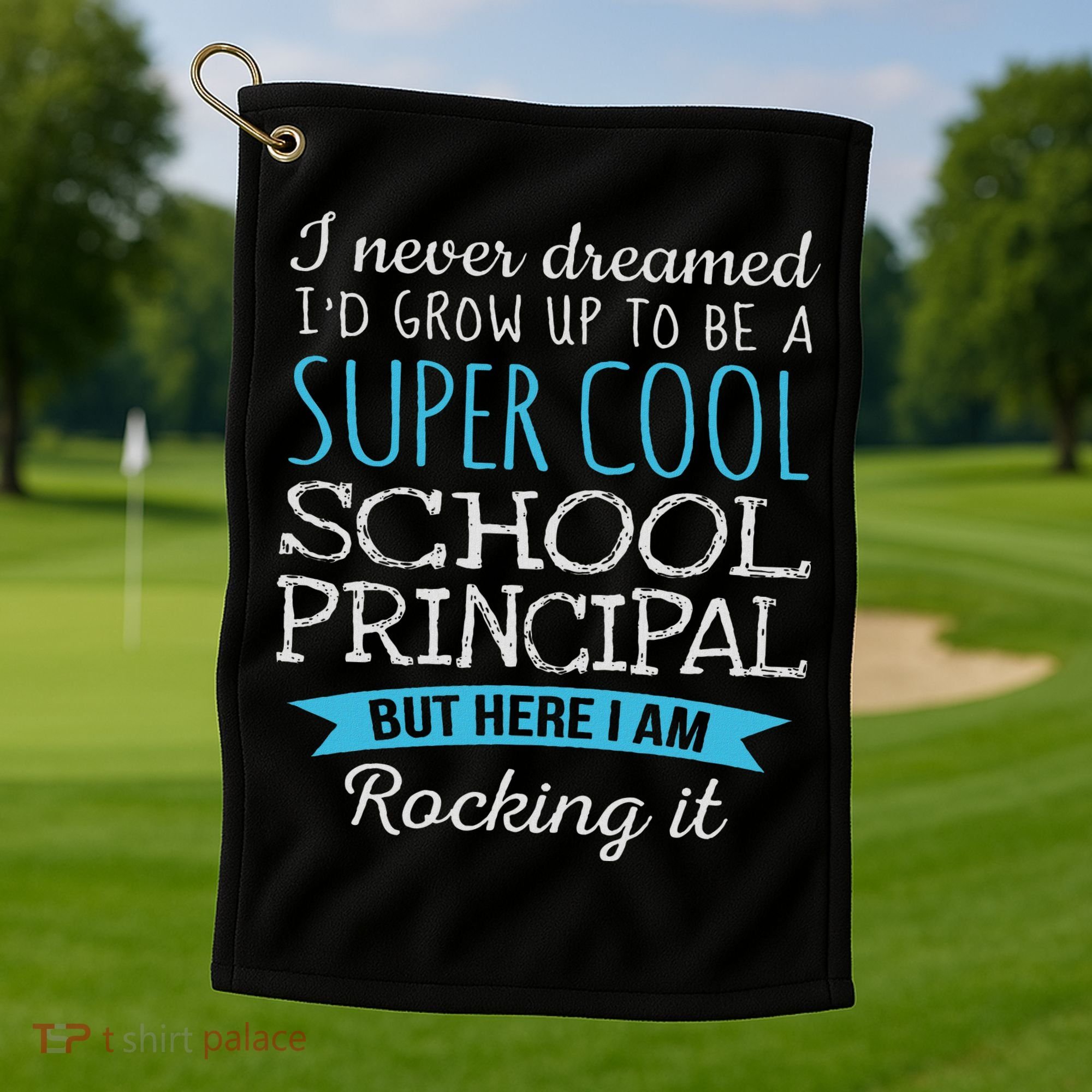 Funny School Principal Appreciation Gifts Golf Towel