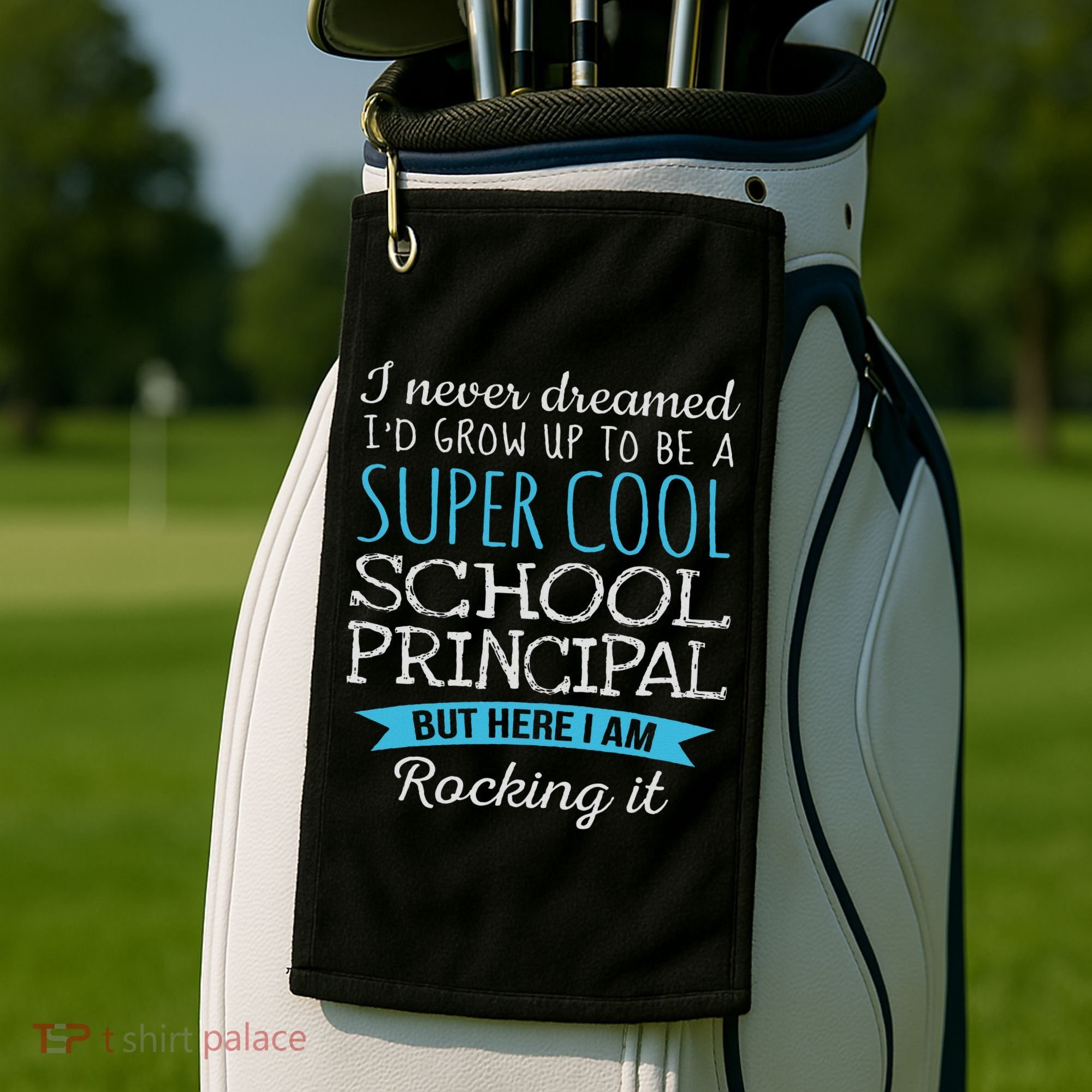 Funny School Principal Appreciation Gifts Golf Towel