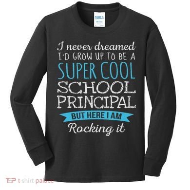 Funny School Principal Appreciation Gifts Kids Long Sleeve Shirt