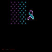 Fight Suicide Prevention Teal Purple Ribbon US Flag Coffee Mug thumb 5