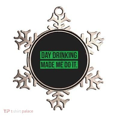 Funny St. Patricks Day Day Drinking Made Me Do It Drinking Beer Gift Ornament