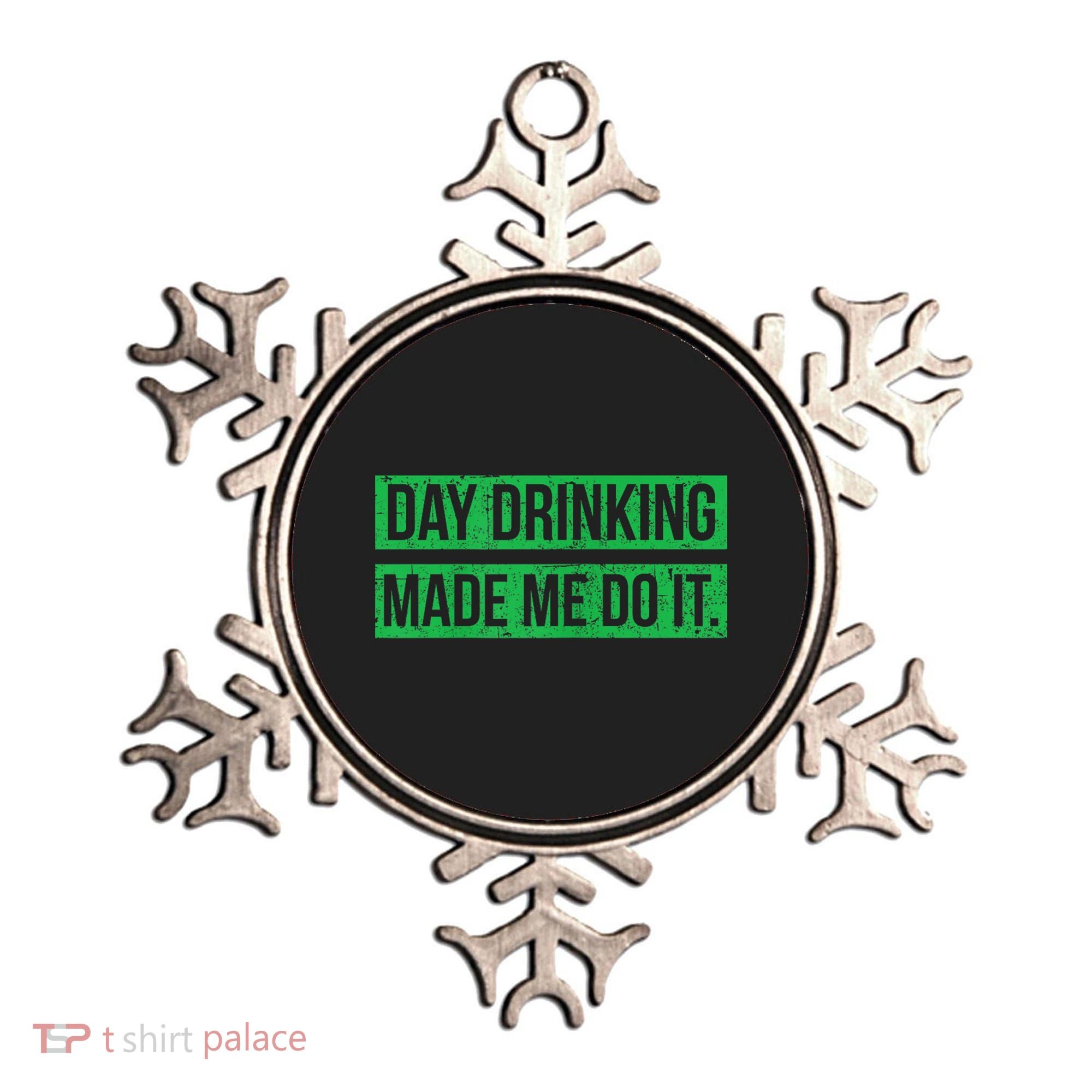 Funny St. Patricks Day Day Drinking Made Me Do It Drinking Beer Gift Ornament