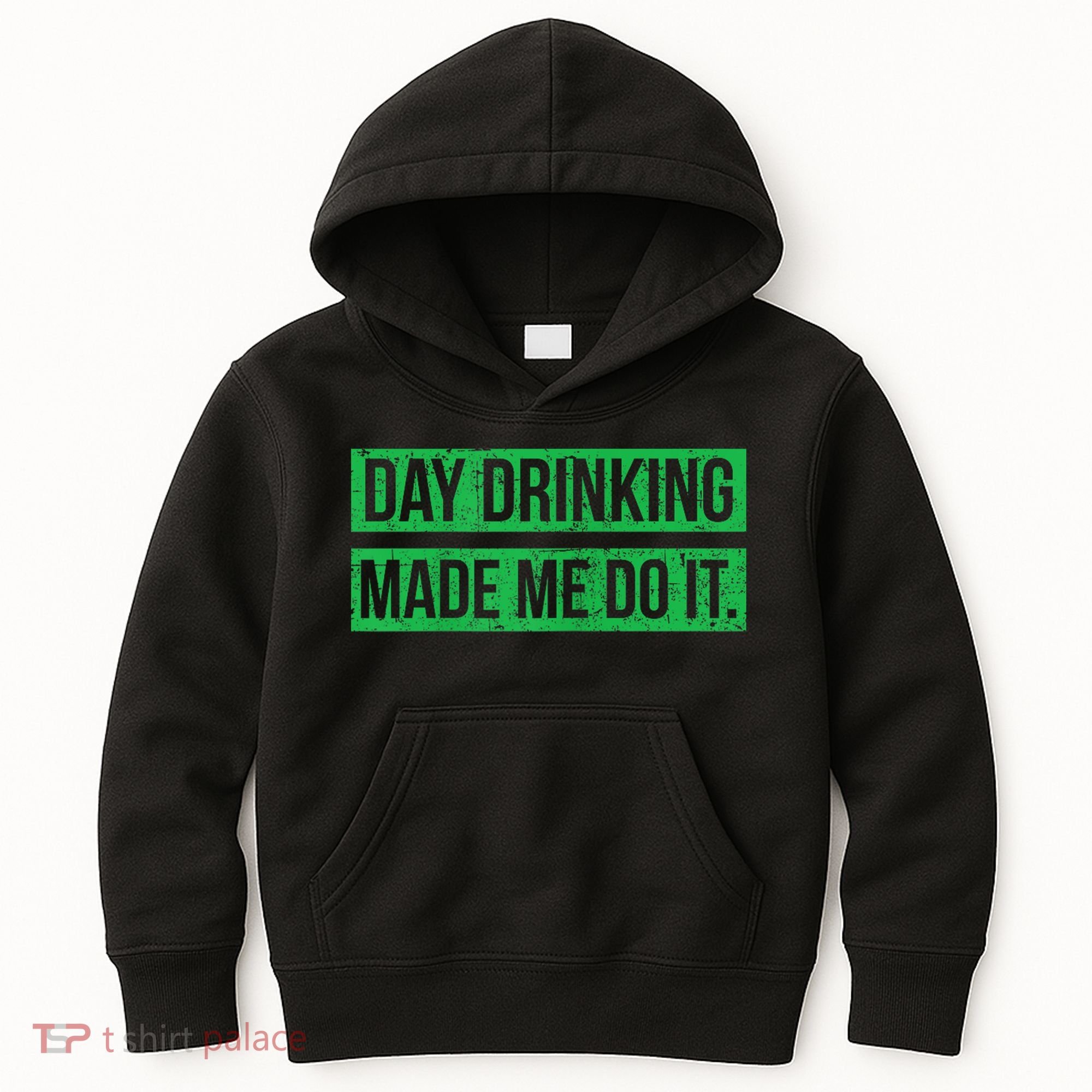 Funny St. Patricks Day Day Drinking Made Me Do It Drinking Beer Gift Kids Hoodie