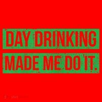 Funny St. Patricks Day Day Drinking Made Me Do It Drinking Beer Gift Santa Hat thumb 1