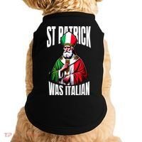 Funny St Patrick Was Italian St PatrickS Day Italian Flag Doggie Tank thumb 0