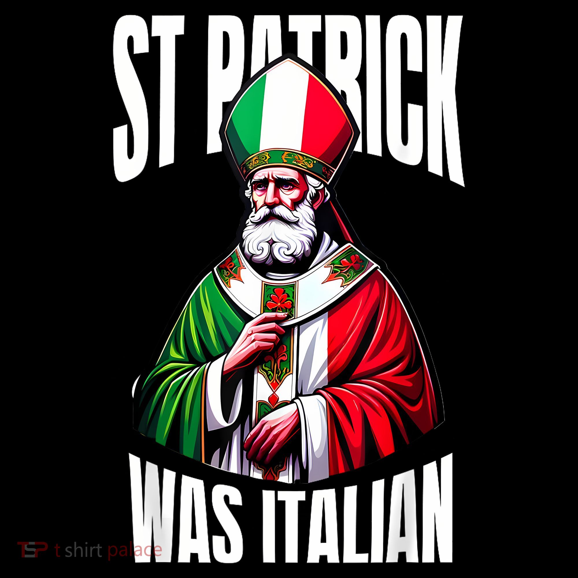 Funny St Patrick Was Italian St PatrickS Day Italian Flag Mousepad