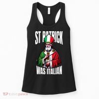 Funny St Patrick Was Italian St PatrickS Day Italian Flag Women's Tank Top thumb 0