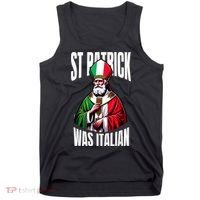 Funny St Patrick Was Italian St PatrickS Day Italian Flag Tank Top thumb 0