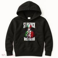 Funny St Patrick Was Italian St PatrickS Day Italian Flag Kids Hoodie thumb 0