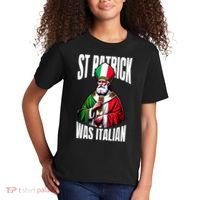 Funny St Patrick Was Italian St PatrickS Day Italian Flag Kids T-Shirt thumb 2