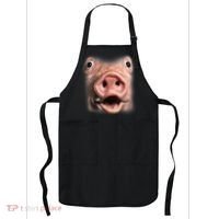 Funny Surprised Pig Face Meme Big Troll Hog Piggy Face Apron thumb 0