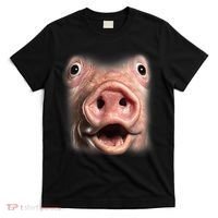 Funny Surprised Pig Face Meme Big Troll Hog Piggy Face T-Shirt thumb 0