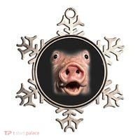 Funny Surprised Pig Face Meme Big Troll Hog Piggy Face Ornament thumb 0