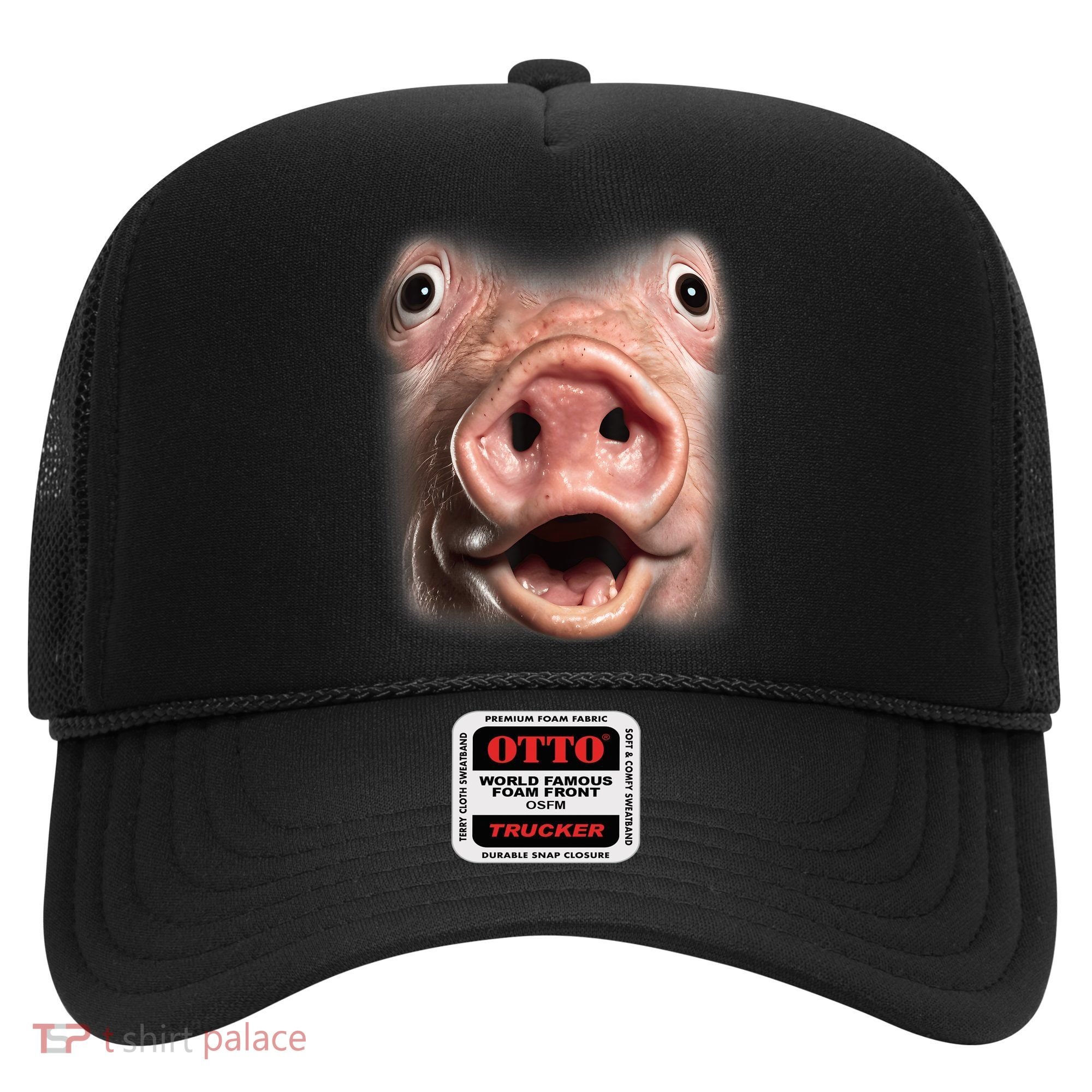Funny Surprised Pig Face Meme Big Troll Hog Piggy Face Hat