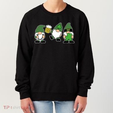 Funny St Patricks Day Drunk Gnomes Women's Sweatshirt