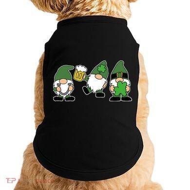 Funny St Patricks Day Drunk Gnomes Doggie Tank