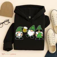 Funny St Patricks Day Drunk Gnomes Hoodie thumb 4