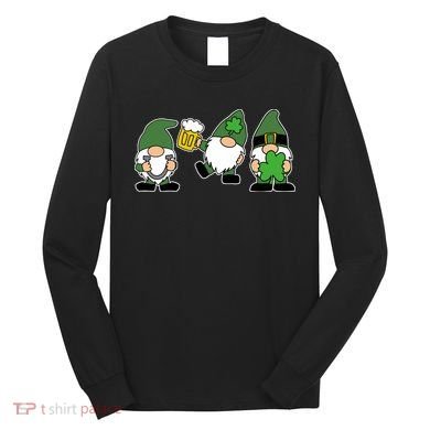Funny St Patricks Day Drunk Gnomes Long Sleeve Shirt