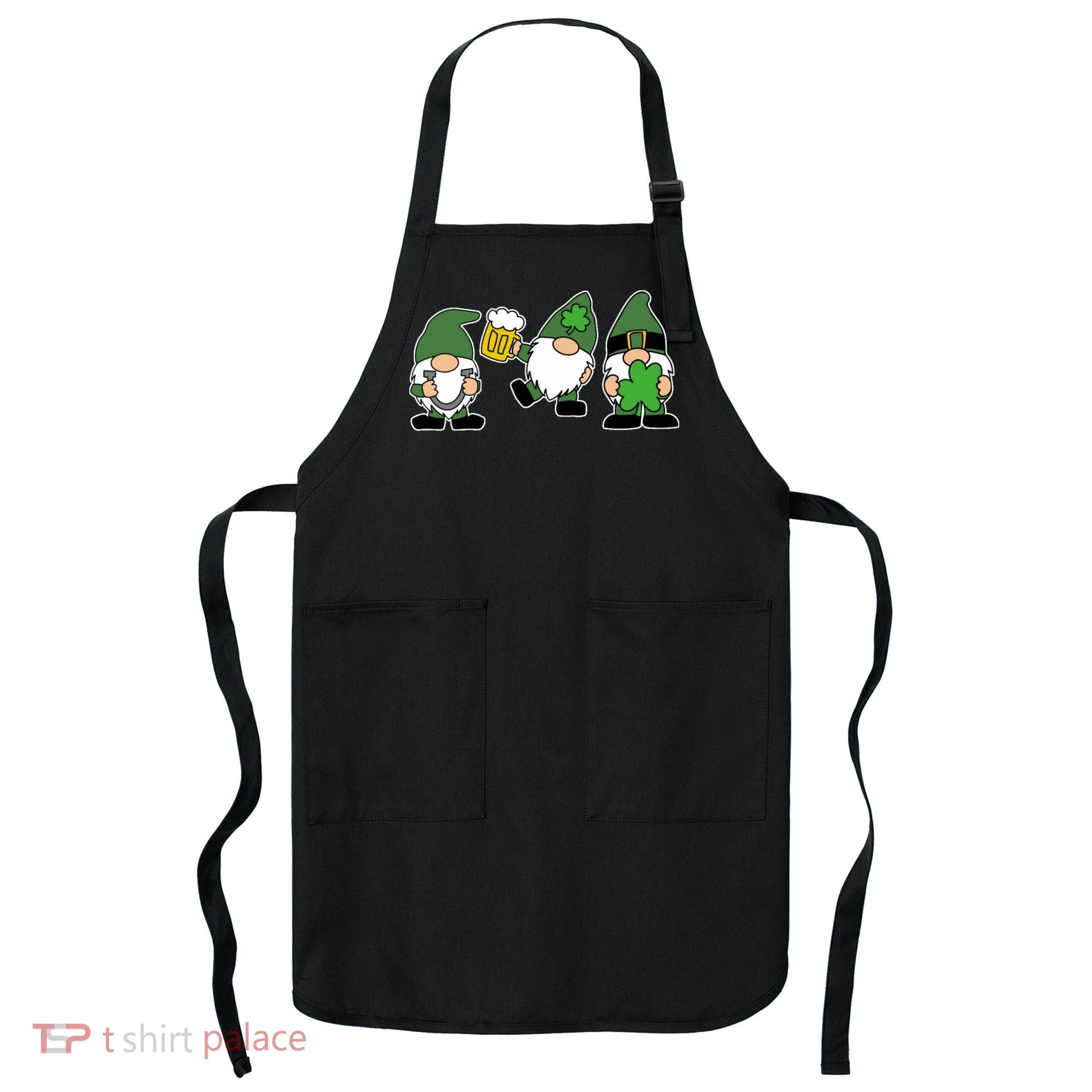 Funny St Patricks Day Drunk Gnomes Apron