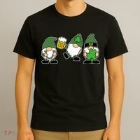 Funny St Patricks Day Drunk Gnomes T-Shirt thumb 3