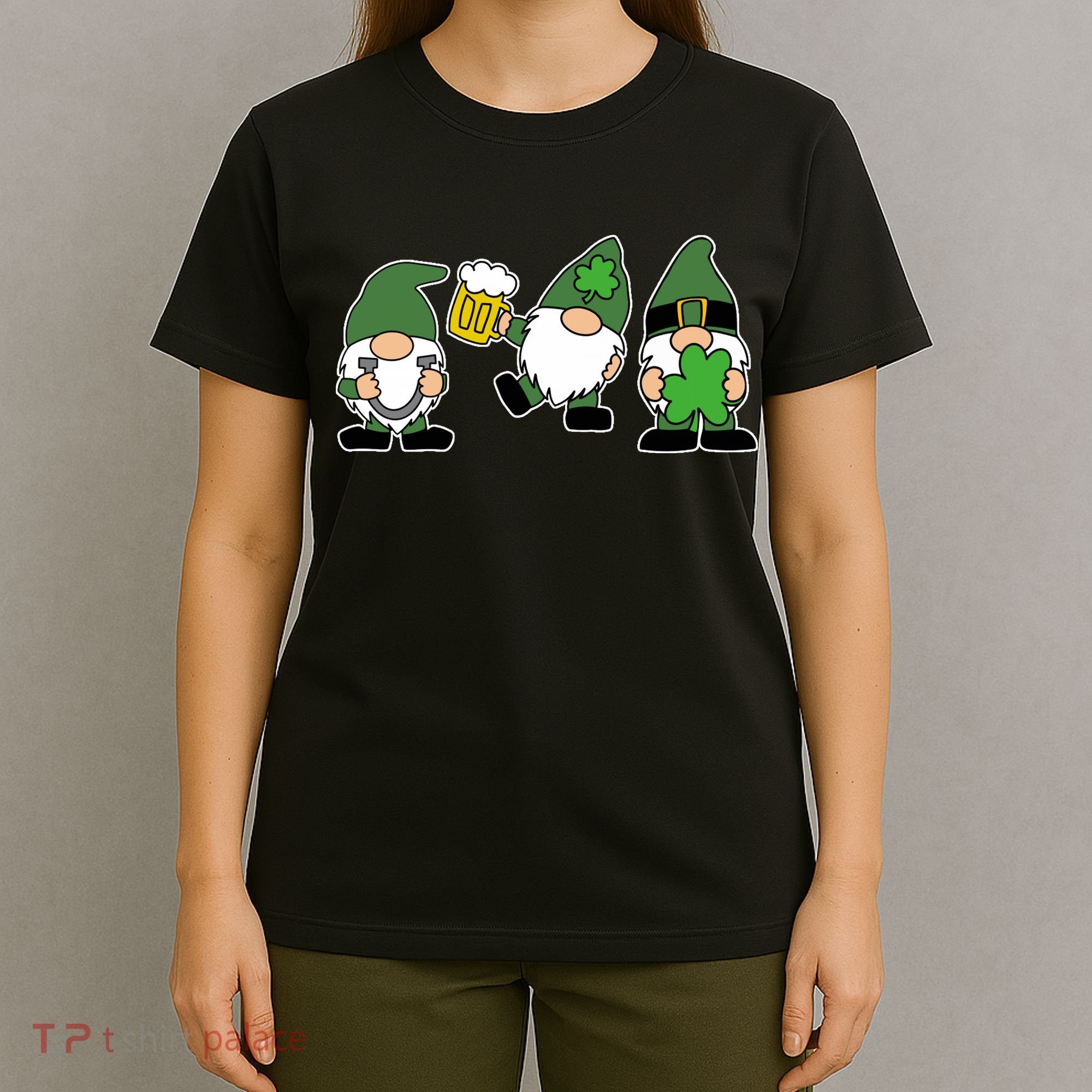 Funny St Patricks Day Drunk Gnomes T-Shirt
